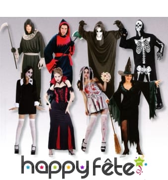 Assortiment De Costumes Halloween Pour Adultes