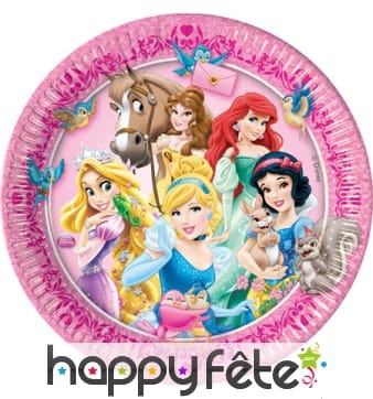 Assiettes en carton princess Disney