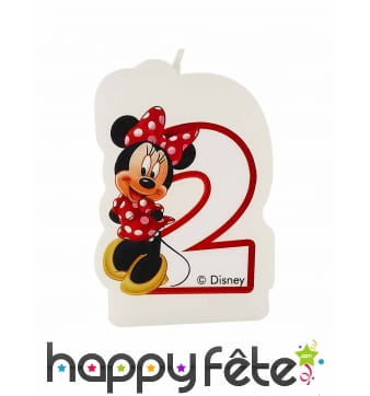 Bougie 2 ans Minnie Mouse