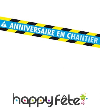 Banderole Anniversaire En Chantier De 9m