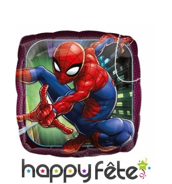 Ballon carré Spiderman de 43cm