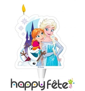 Bougie d'anniversaire Reine des neiges de 8 cm