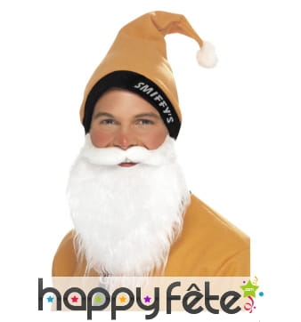 Bonnet doré et barbe de père Noël