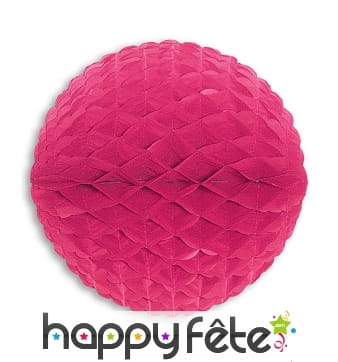 Boule décorative fuchsia en papier de 33cm