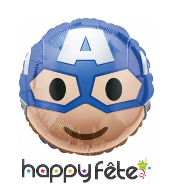 Ballon de la tête de Captain America émoji 43 cm