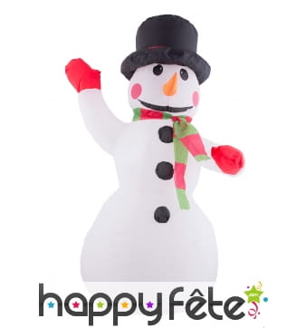 Bonhomme de neige lumineux de 120cm gonflable