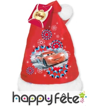 Bonnet de Noël Cars pour enfant