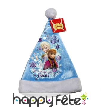 Bonnet de noël reine des neiges pour enfant