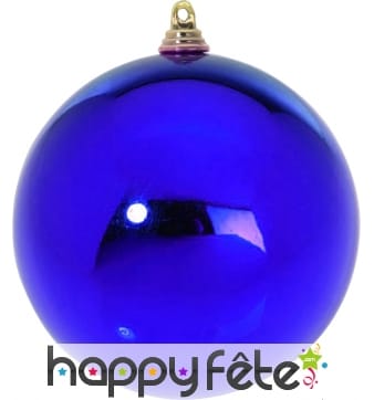 Boule de Noel bleu de 6cm