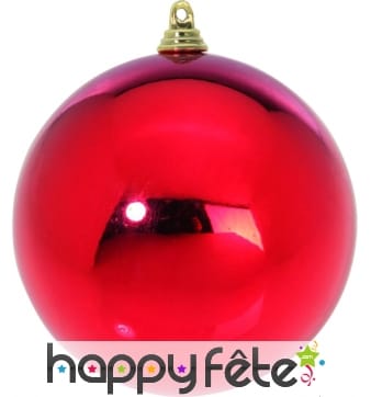 Boule de Noel rouge de 6cm