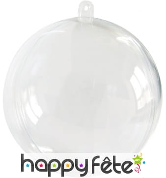 Boule de noël transparente