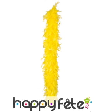 Boa de plumes jaune