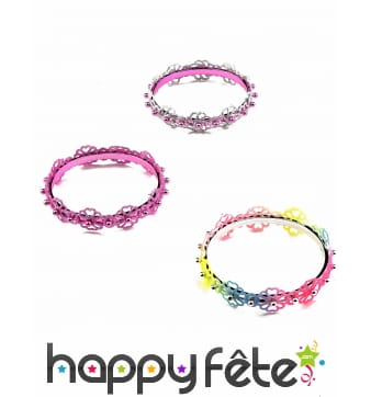 Bracelet de petites fleurs pailletées pour enfant