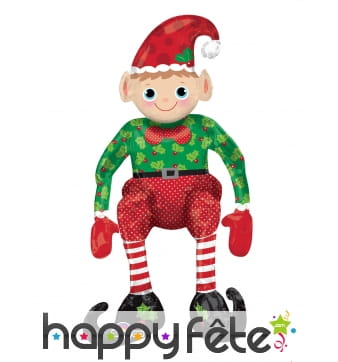 Ballon en forme de lutin de Noel 73cm