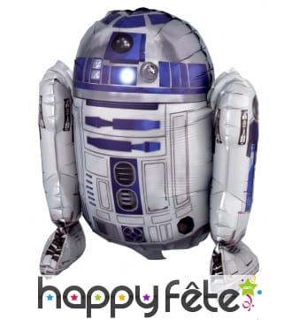 Ballon en forme de R2 D2, 86 x 96 cm