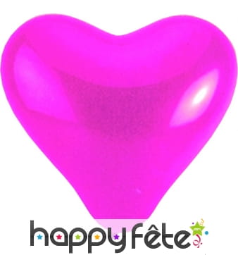 Ballons en forme de coeur fuschia