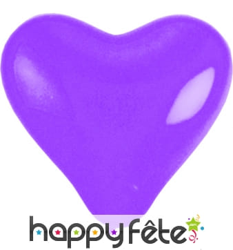 Ballons en forme de coeur mauve / violet