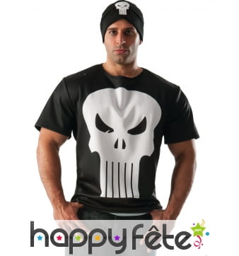 Bonnet et T-shirt du Punisher pour homme