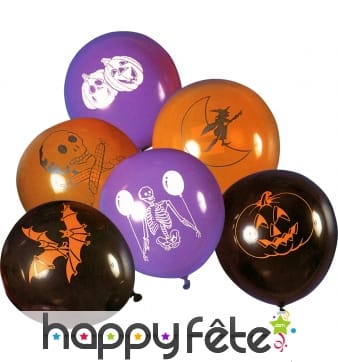 Ballons halloween assorti