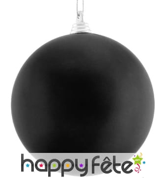 Boule noire de Noel 10cm