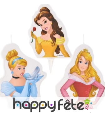 Bougie Princesses Disney de 7,3cm