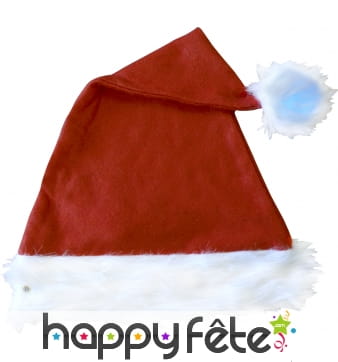 Bonnet pere noel lumineux