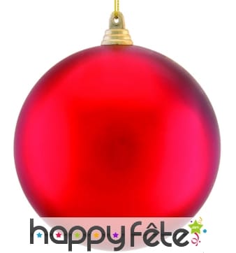 Boule rouge de Noel 10cm