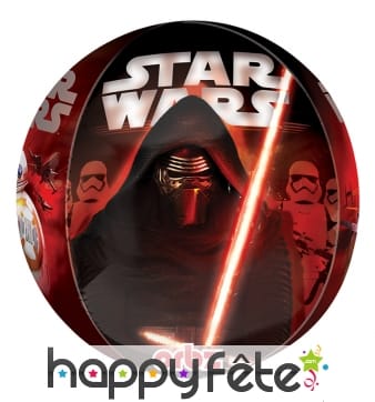 Ballon rond Star wars Kylo ren