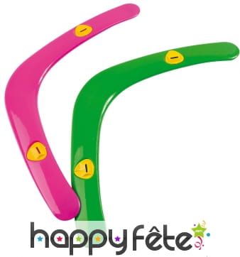 Boomerang siffleur rose ou vert