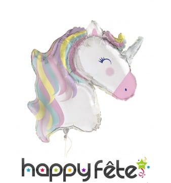 Ballon tête de licorne de 106 cm