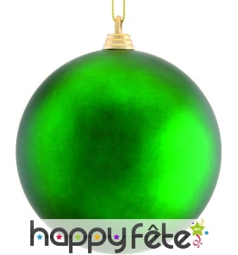 Boule verte de Noel 10cm