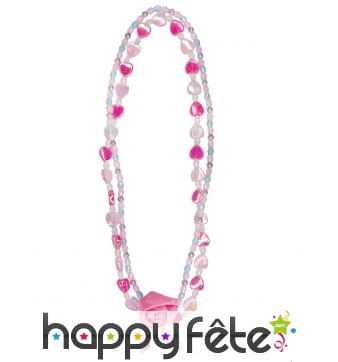 Collier avec pendentif rose pour enfant