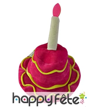 Chapeau anniversaire rose et jaune