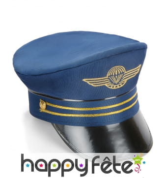 Casquette bleue de capitaine de la marine