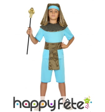 Costume bleu de petit pharaon