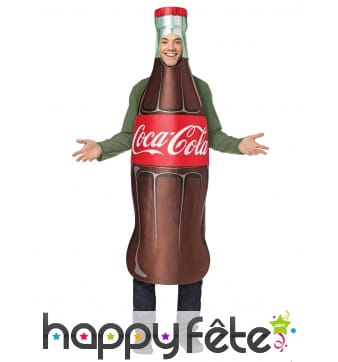 Costume bouteille de Coca-Cola