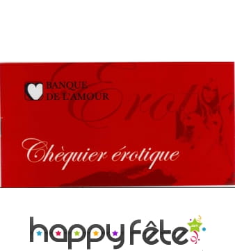 Coupons Banque de l amour, chèque érotique