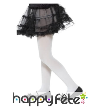 Collants blancs opaques pour enfant