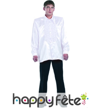 Chemise blanche super ruche homme