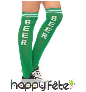 Chaussettes Beer vertes