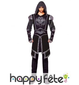 Costume d'assassin noir taille adulte