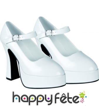 Chaussures disco blanches