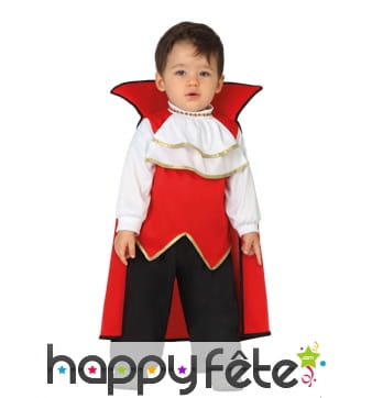 Costume de bébé comte dracula