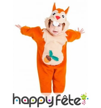 Costume de bébé écureuil