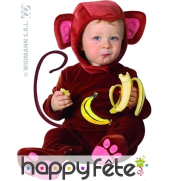 Costume de bébé singe