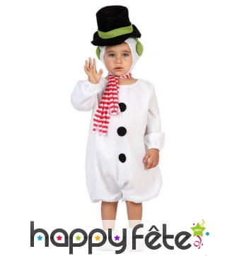 Costume de bonhomme de neige pour bébé