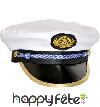 Casquette de capitaine blanche