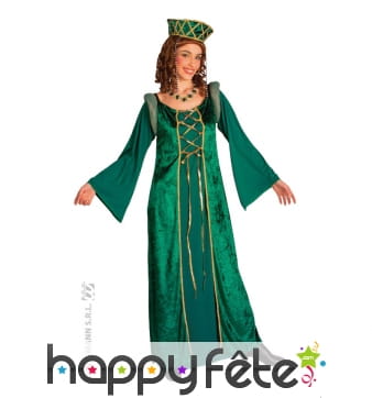 Costume d'Eléonore en velours vert