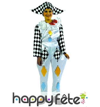 Costume d'enfant arlequin