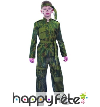 Costume d'enfant commando